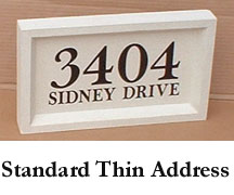 Standard Thin Address Block